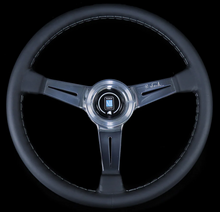 Load image into Gallery viewer, Classic Black Leather Chrome Spoke 360mm 6061.36.3001
